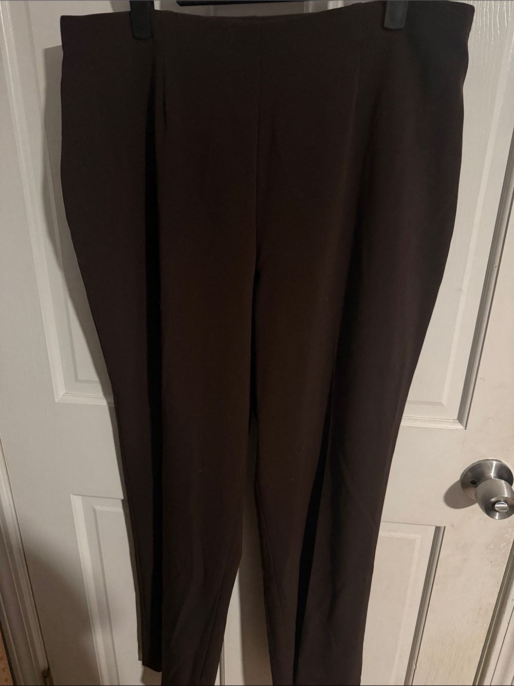 Coldwater Creek Dark Brown Straight Leg Ponte Pants